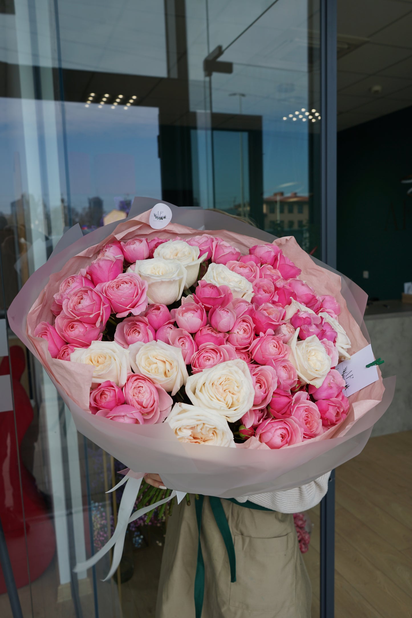 Mix of peony roses