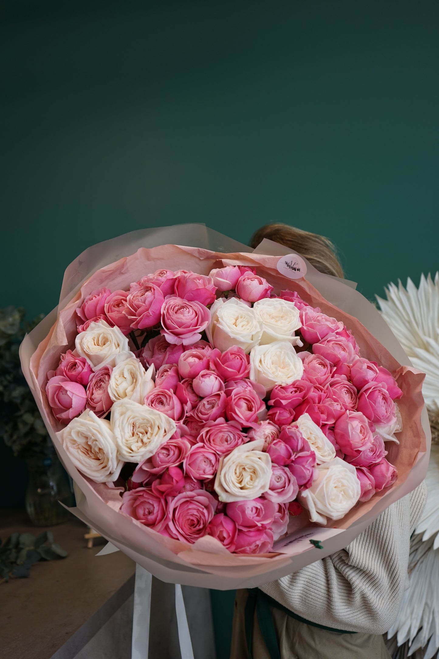 Mix of peony roses