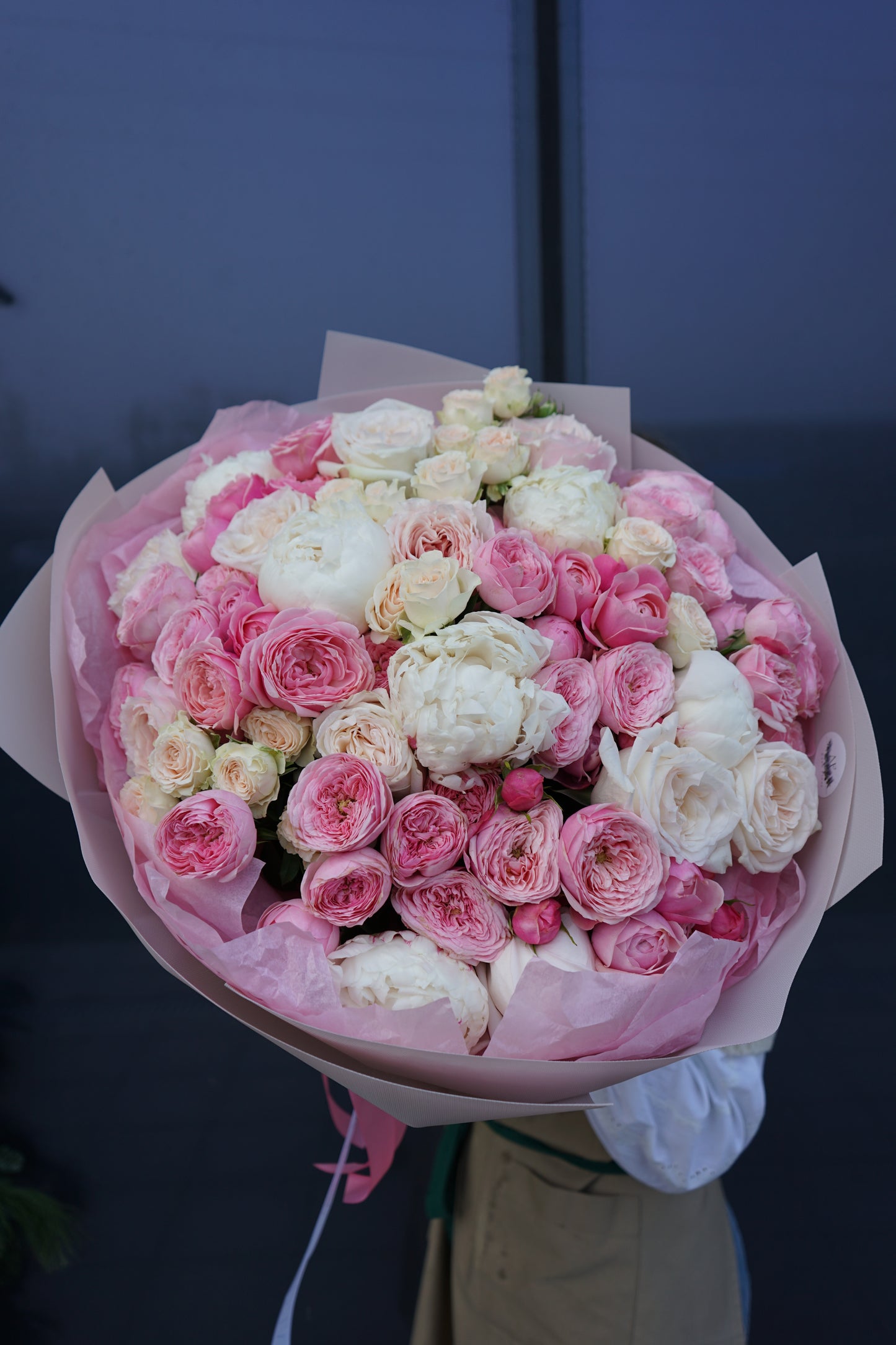Mix of peony roses