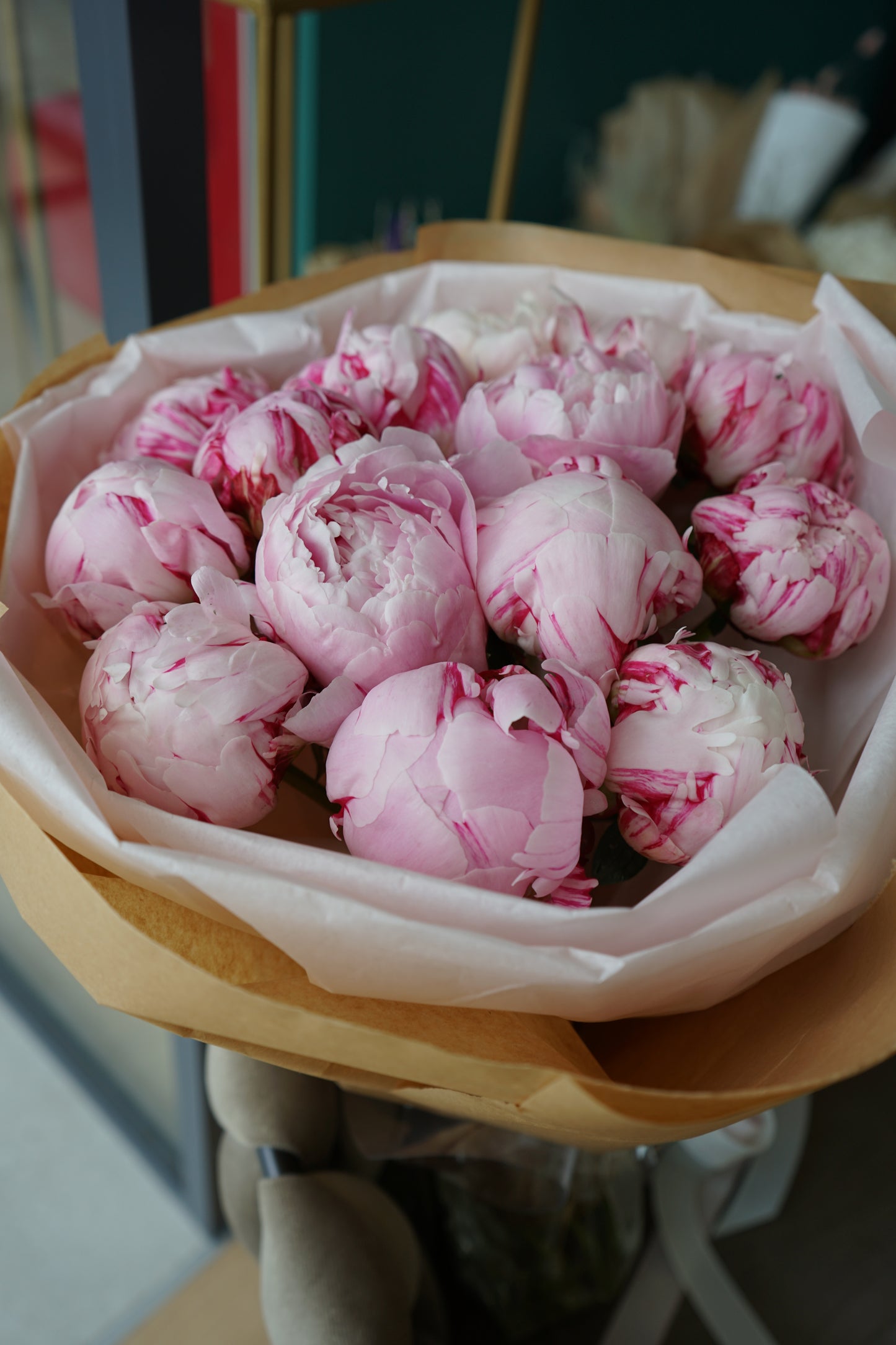 Pink peonies