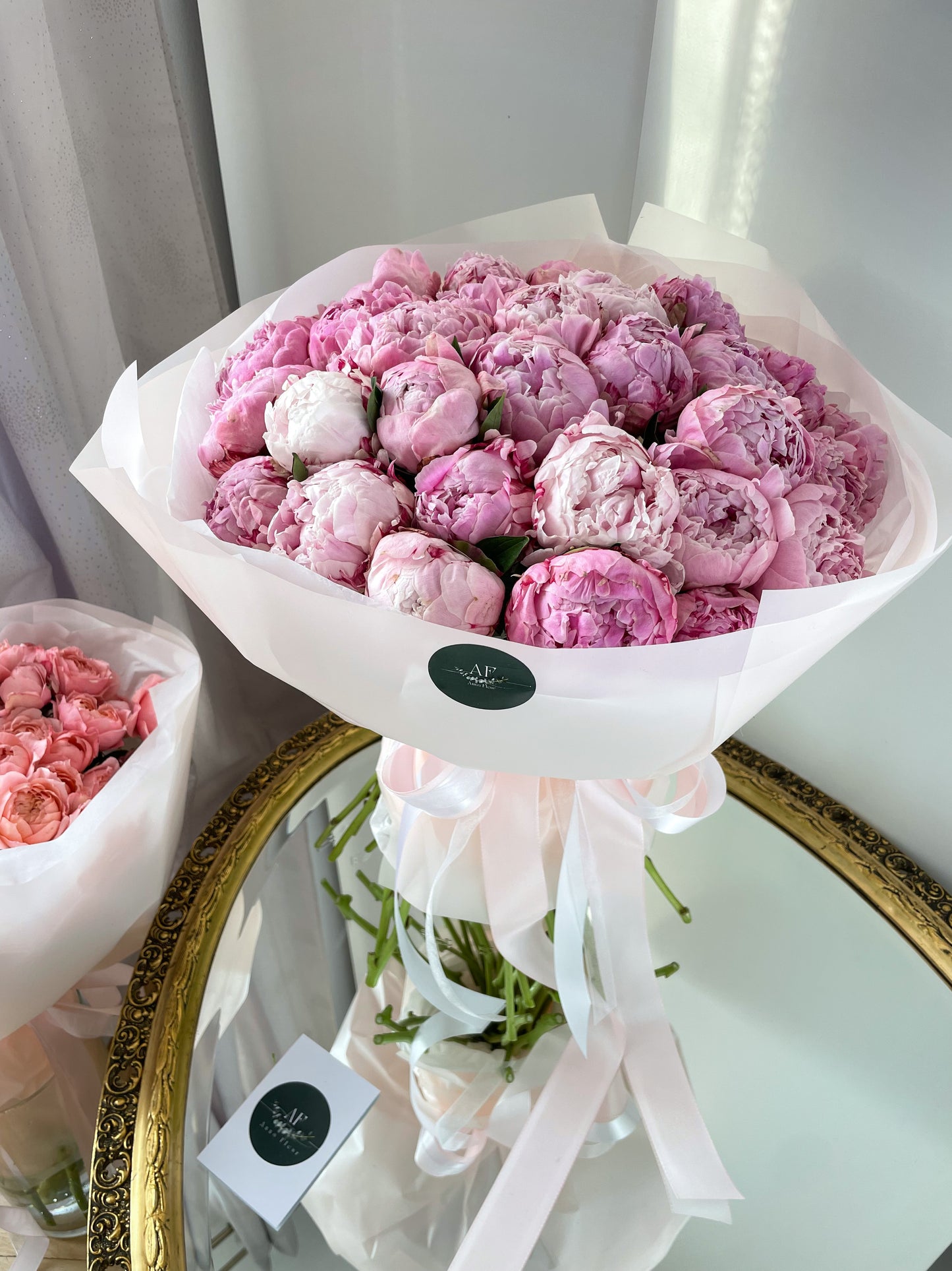 Pink peonies
