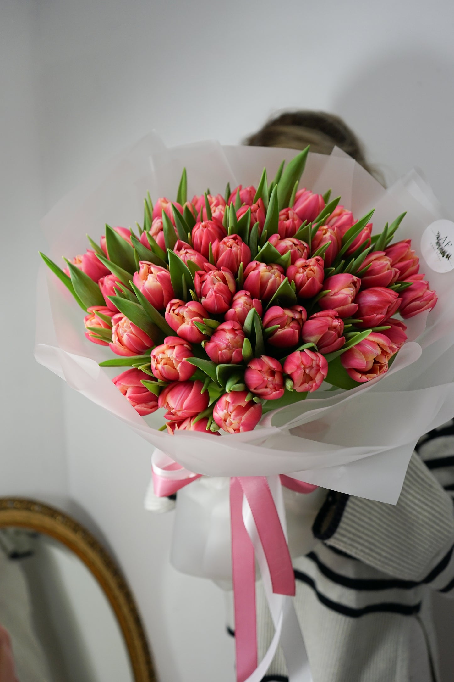 Peony tulips "Columbus"