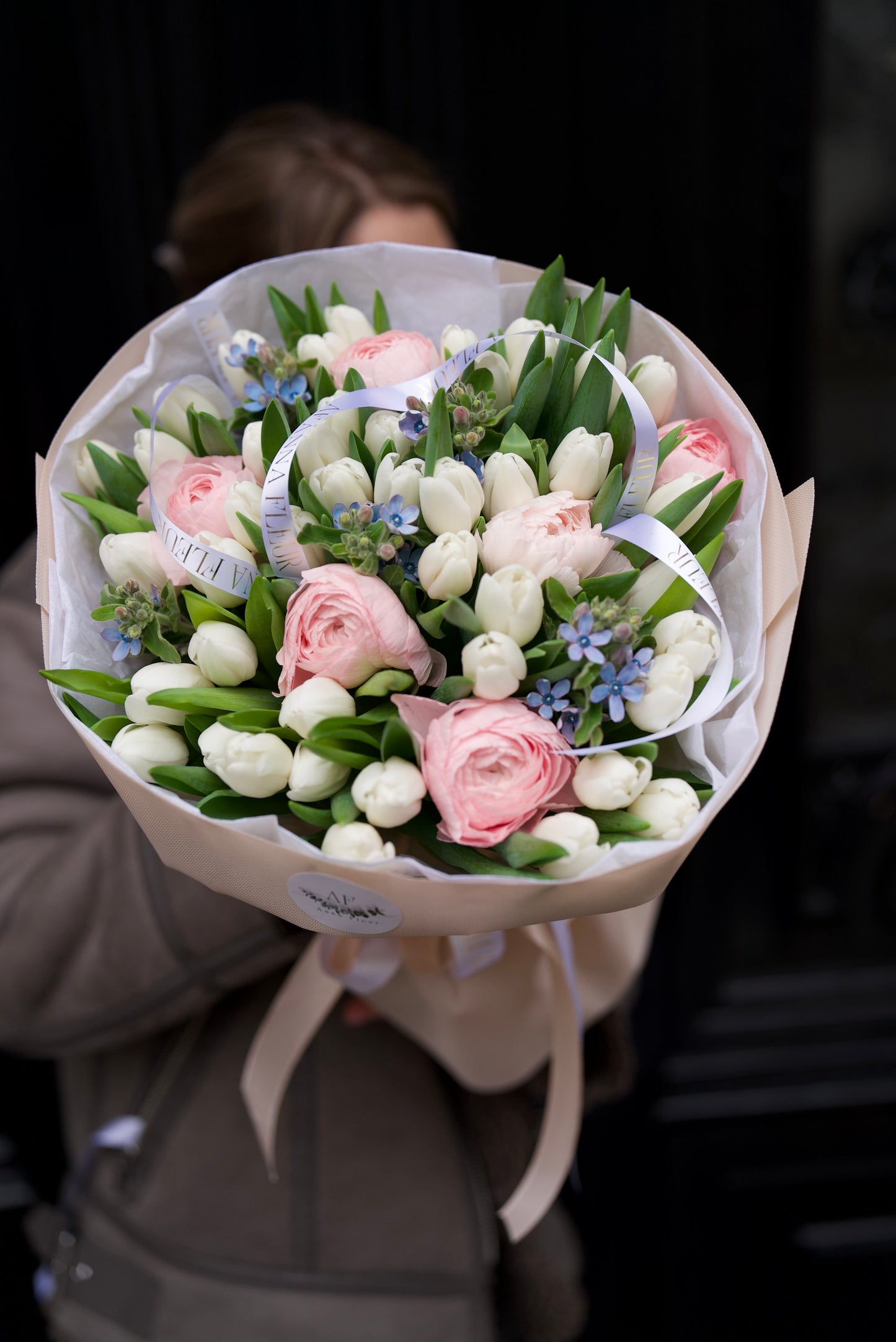 Ranunculus, tulips, oxypetalum